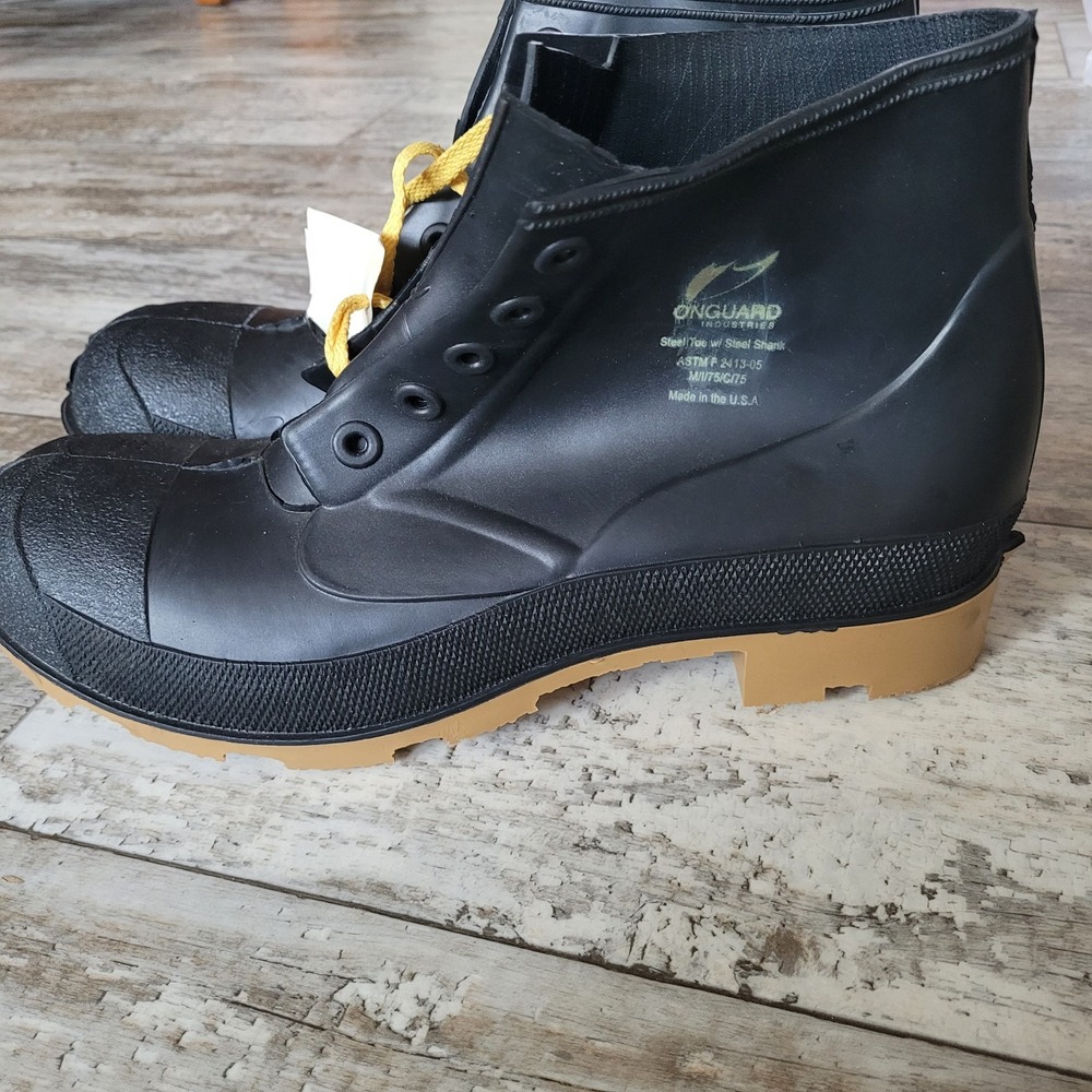 Onguard 86304 Men's 6" PVC Steel Toe Work Boots Black NWT Size 11 - Picture 5 of 10